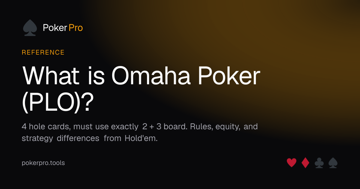 What is Omaha Poker (PLO)? — illustrated cover for the PokerPro article