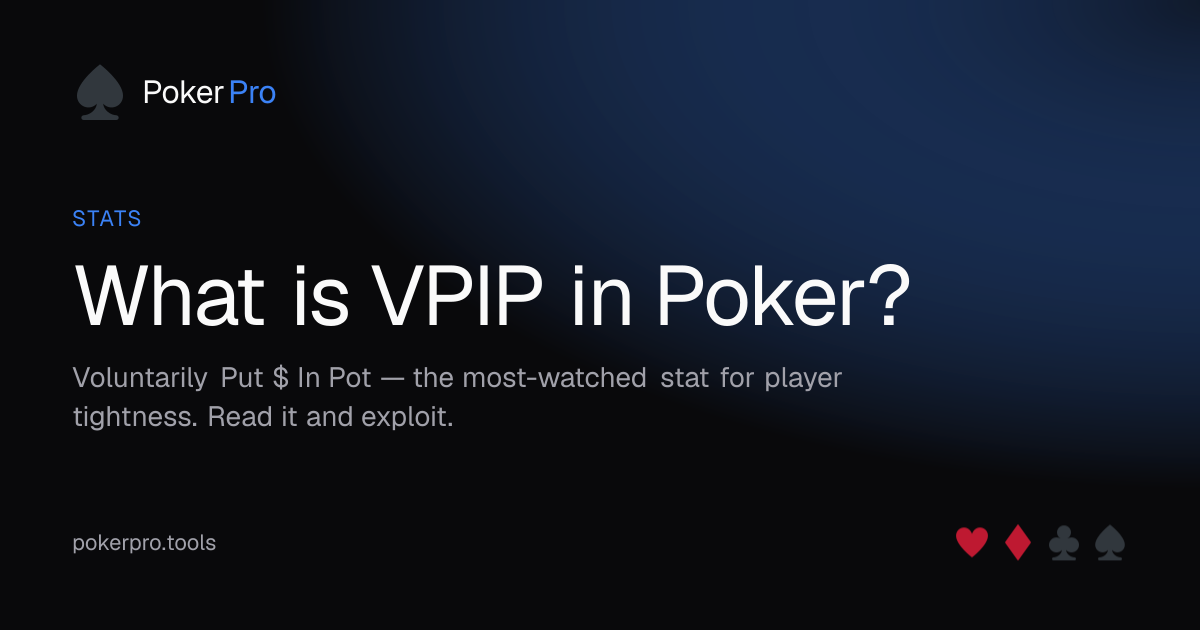 What is VPIP in Poker? — illustrated cover for the PokerPro article